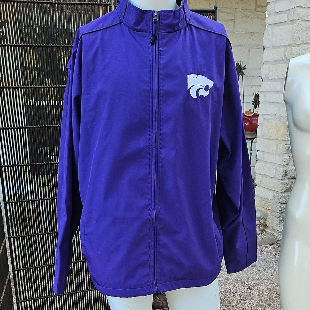 Colloseum Own The Stands Kansas State Wildcats Full Zip Purple Jacket SZ XL